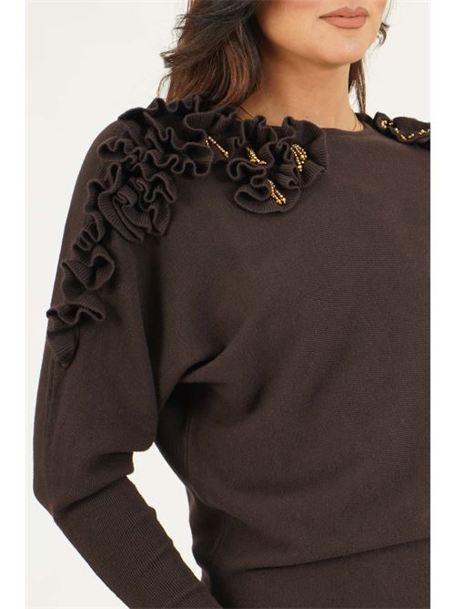 Maglia in viscosa elastica GM by Gai Mattiolo | GM4315MORO/CAMMELLO